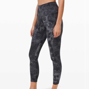 Lululemon Align HR Pant w/ Pockets 25” Diamond Dye Grey Size 2